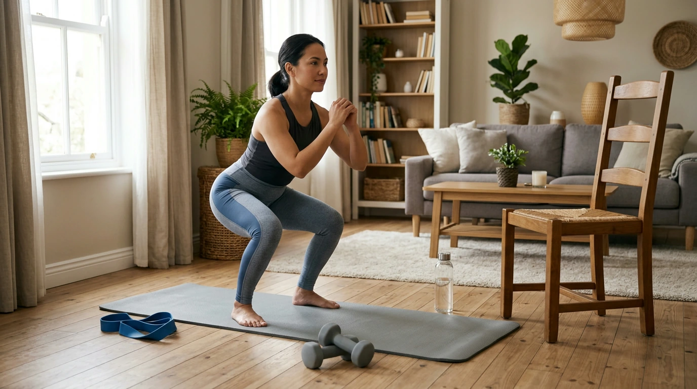 4-Week At-Home Workout Plan: Minimal Equipment + Daily Stretch